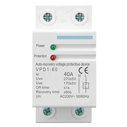 Relais VPD1-60 40A 230V avec coupure automatique haute sensibilité