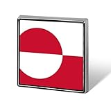 Grönländische Flagge, Emaille-Anstecknadeln für Herren & Damen, Knopfnadel, Rucksack- & Hutverzierung, 2,5 cm