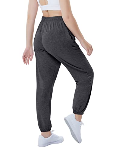 KOJOOIN Womens Casual Baggy Sweatpants High Waisted Joggers Pants Athletic Lounge Trousers with Pockets4