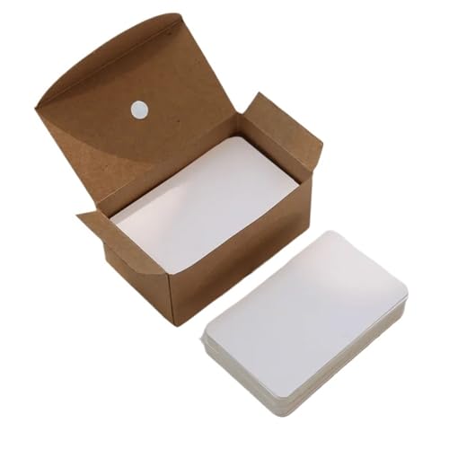 Cartes de visite vierges en papier blanc : lot de 400 mini cartes de notes pour mots et cadeaux