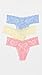 Cosabella Women's Never Say Never Cutie 3 Pack Thong Panties