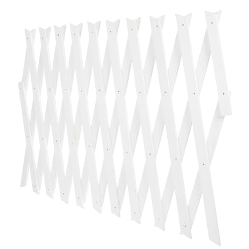 Angoily Small Trellis for Potted Plants Small Trellis for Climbing Plants Outdoor Lattice Screening Fencing Supports Panel Garden Expanding Fence Fences Climbing Wall White