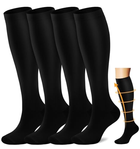 Image of Compression Socks for Women & Men (20-30mmHg) 1 /3 /7 Pairs - Best for Running, Travel,Cycling,Pregnant,Nurse