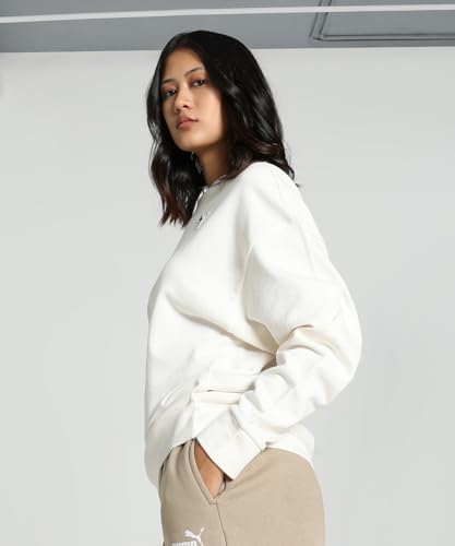 Image of PUMA Cotton Women Crew Neck Sweatshirt