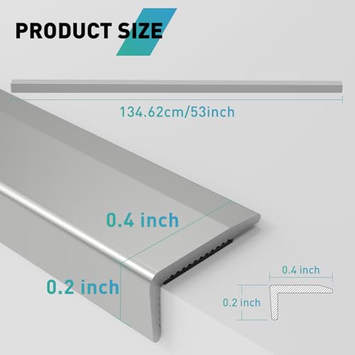 Image of 10-Pack Tile Edge Trim,53''x0.4''