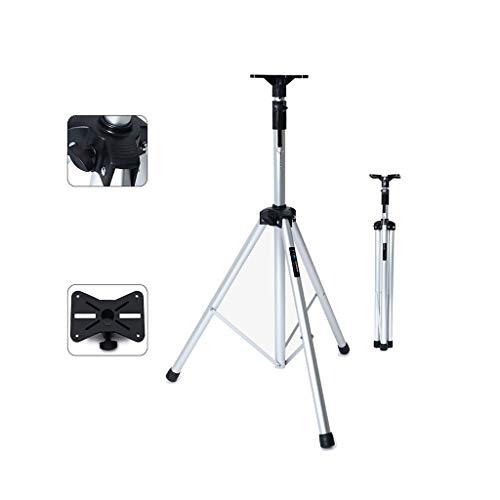 BXYXJ Supporti Casse Acustiche - 1 Pezzi Altezza 43.3-68.8in Regolabile (Altoparlanti Non Inclusi), Altoparlante di Alta qualità Supporti Monti, Universal Argento Floor-Standing Tripod