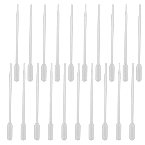 Image of Othmro 100Pcs 0.5ml Disposable Plastic Transfer Pipettes,Calibrated Dropper Clear Pipettes Liquid Dropper Suitable for Ear Eye Essential Oils Makeup, Science Laboratory, DIY Art 115mm Length