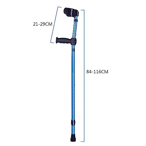 Muletas para caminar, muletas plegables portátiles para antebrazo, ligeras y ergonómicas, ayuda para caminar para adultos