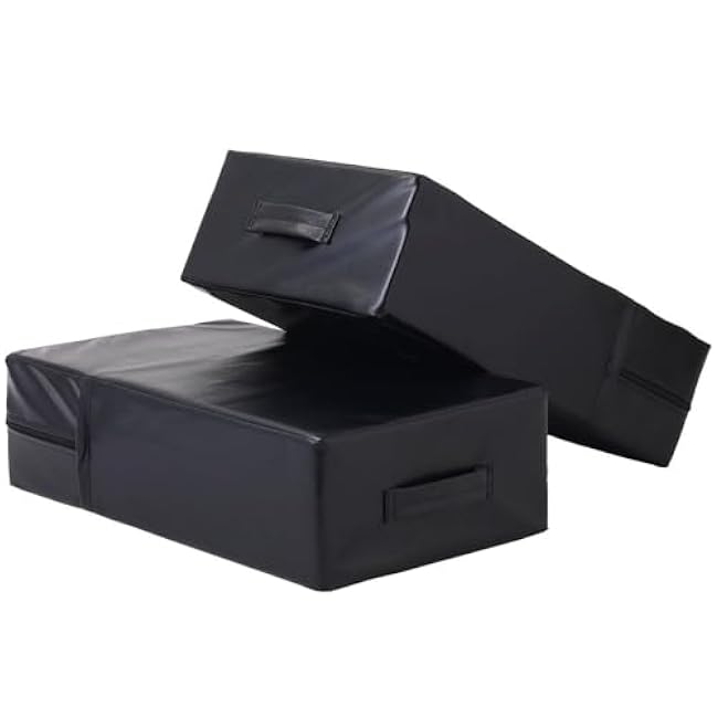 Silencer Drop Pads 2 Pcs, Weightlifting Crush Cushions with PVC Cover & Easy Carry Handles Exercise Balance Equipment for Fitness, Training, Physical Therapy, Yoga