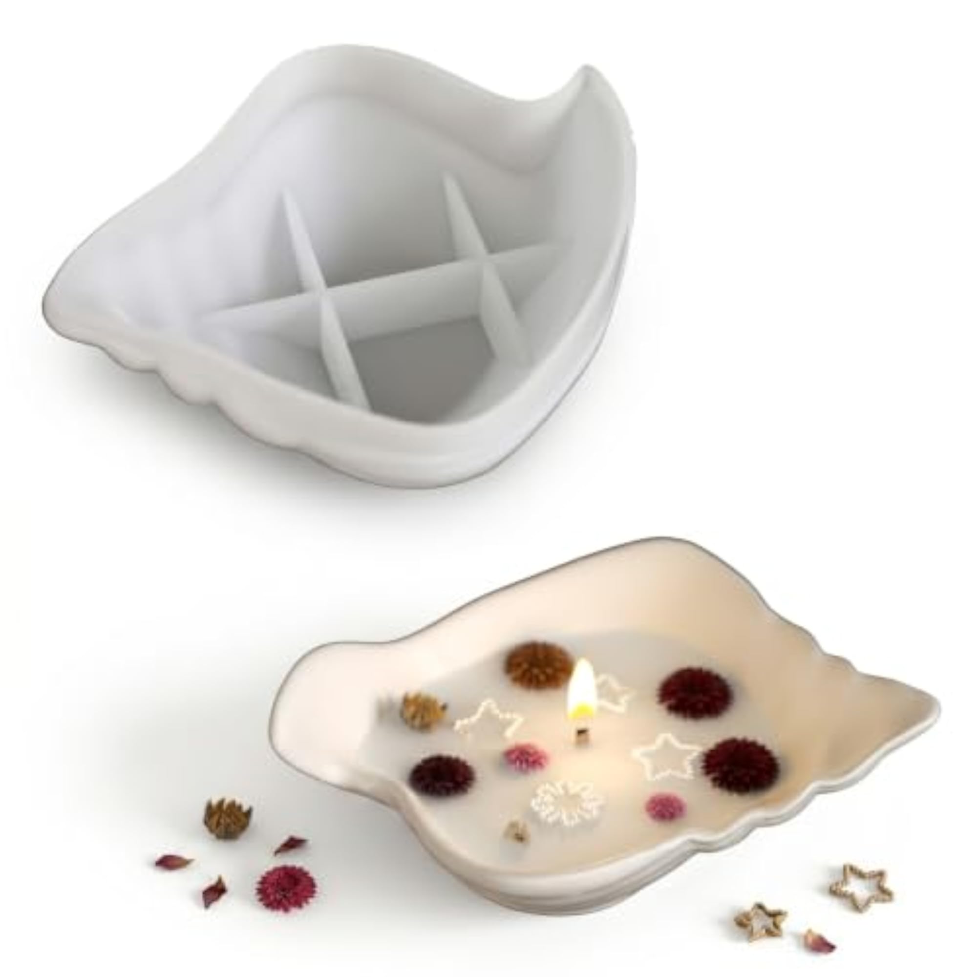 Seashell Conch Shell Tray Silicone Mould for Candle Making