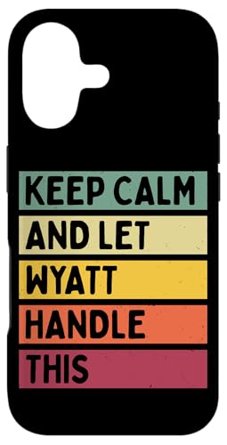 Keep Calm And Let Wyatt�����̖ʔ������g���Ȉ��p������ �X�}�z�P�[�X iPhone 17 �p