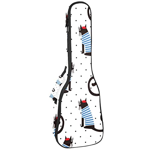 Sac à dos ukulélé de concert robuste rembourré avec rangement