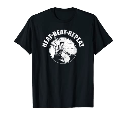 Heat Beat Repeat Forge forge forge pour homme et père T-Shirt