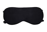 Adbama Silk Sleep Mask with Adjustable Strap - Black