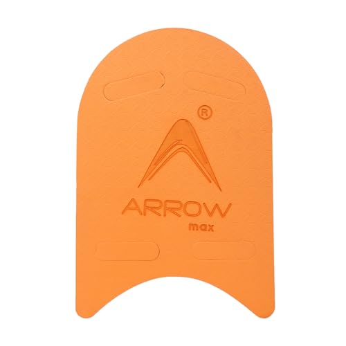 Image of Arrowmax Swimming Kickboard for Kids and Adults - EVA Foam Swim Training Board with Ergonomic Grip - Swim Aid for Beginners and Advanced Swimmers - Lightweight and Durable (Orange)