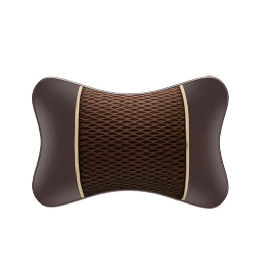 HIARAN Poggiatesta Auto Cuscino Collo,Compatibile con DS DS3 DS4 DS5 DS5LS DS6 DS7 DS9, Cuscino Sedile,3-Brown