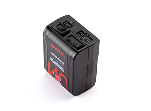 Image of SWIT MINO-S140 140Wh Pocket V-Mount Battery, 14.4V Rechargeable Camera Battery, Compact Professional Battery for Cinema Cameras, LED Lights & Video Equipment