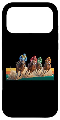 Installazione facile Custodia per iPhone 17 Pro Max Fantini da corsa di cavalli, Del Mar, Santa Anita, Purosangue