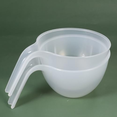 Juego de 3 tazones plásticos con asa apilables para cocina miniatura 6