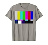 Color Bars TV Test Pattern T Shirt - Television Color Broadc