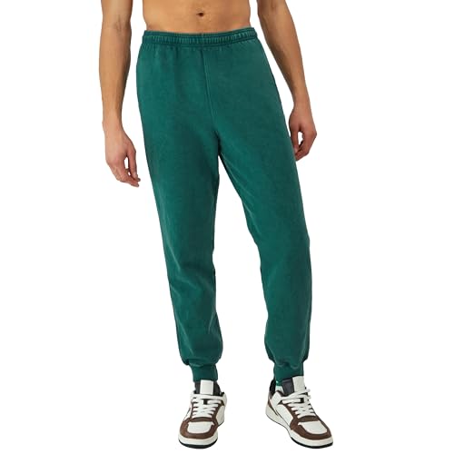 Champion Men's Sweatpants, Mineral Dye Graphic Joggers, Fleece Men's Jogger Sweatpants, 30