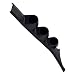 GlowShift Black Triple Pillar Gauge Pod for 1986-1993 Dodge Ram First 1st Generation Cummins - ABS Plastic - Mounts (3) 2-1/16" (52mm) Gauges to Truck's A-Pillar
