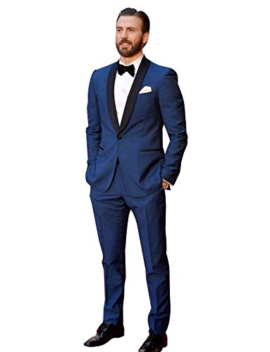 Costume 2 pièces de qualité supérieure avec veste cintrée à un bouton