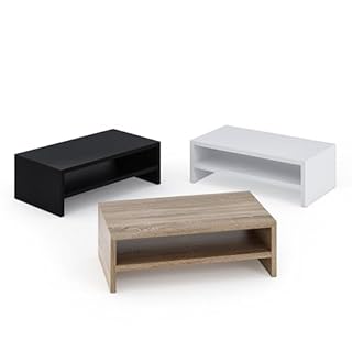 ComfortCove Supporto per monitor supporto per monitor per computer a 2 livelli supporto per laptop, supporto per computer, supporto per stampante con ripiano, ideale per il tuo ufficio a casa, Bianco