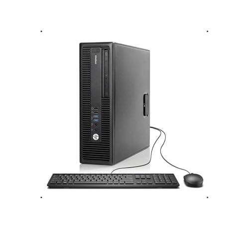 HP EliteDesk 705 G3 SFF Ordenador de sobremesa, AMD A8-9600, 8 GB de RAM, SSD de 256 GB, Bluetooth, Wi-Fi, Teclado Estadounidense (QWERTY), Windows 11 Pro (reacondicionado)
