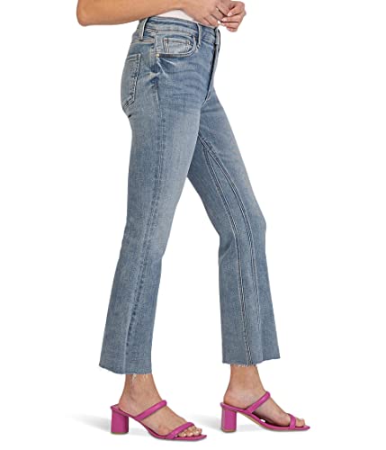 KUT from the Kloth Kelsey Fab Ab Ankle Flare in Comprehensive Jeans for Women, High-Rise and Belt Loops2