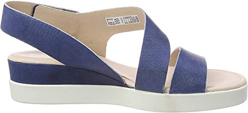 Ecco Women's Touch 2-Strap Plateau Wedge Sandal, Indigo, 10-11.5 #TOP15