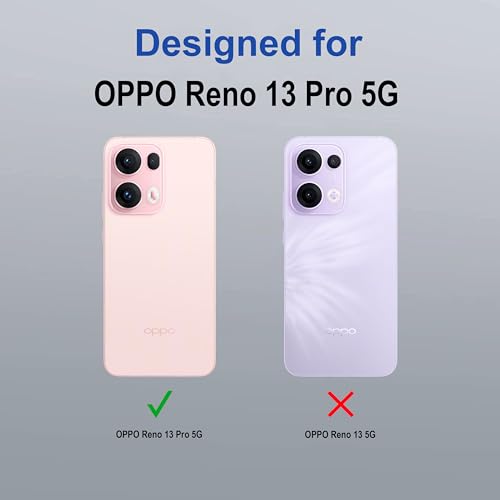Image of Zapcase Back Case Cover for Oppo Reno 13 Pro 5G | Compatible for Oppo Reno 13 Pro Back Cover | Case Cover with Camera Protection | (TPU + PC | Translucent Purple)