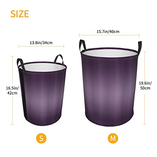 Laundry Basket,Hollywood Theater Inspired Vintage Digital Purple Colored Modern Design Artwork,Large Canvas Fabric Lightweight Storage Basket/Toy Organizer/Dirty Clothes Collapsible Waterproof For College Dorms-Large #TOP4