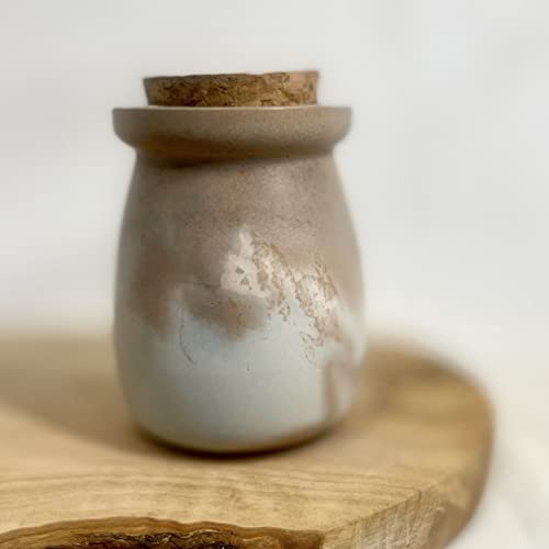 Elegant Wisconsin Terrazzo Jar with Cork Lid - Versatile Gift Bottle, Spice Container, and Decorative Vase - Image 2