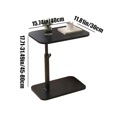 Table d'appoint pivotante en bois à 360° pour canapé compacte - 7