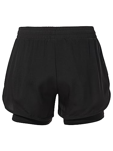 Kids Boys 2 in 1 Running Athletic Workout Shorts Double Layer Quick Dry Swim Trunks for Swimming Jogging Surfing2