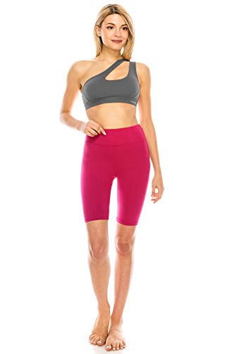Image of ALWAYS Women's High Waist Bike Shorts - Athletic Workout Tummy Control Stretch Running Yoga Pants