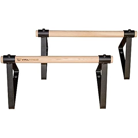 Vita Vibe Wood Parallettes Set 18" - 24" Long (24" Long) Cover