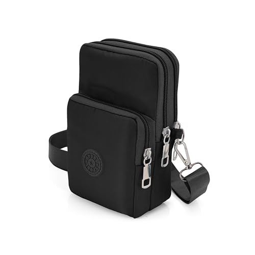 Image of JI Crossbody Phone Bag for Women Mini Wallet Bags with Adjustable Shoulder Strap Wallet Clutch Bag for Girls Zipper Phone Pouch Handbag