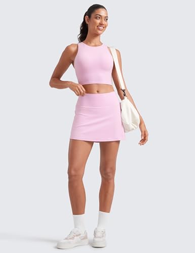 Image of CRZ YOGA Butterluxe High Waisted Tennis Skirts | Built-in Shorts with Pockets, Extremely Soft, Casual, A Line, Stretchy, Mini, Skort for Women