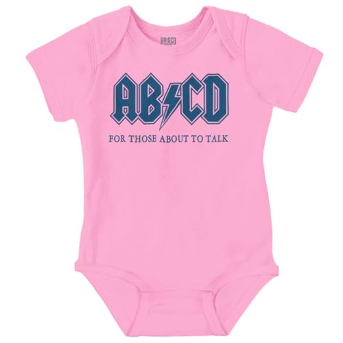 Image of Brisco Brands Cutest Lil Rockstar Music Lover ABCD Baby Romper Boys or Girls