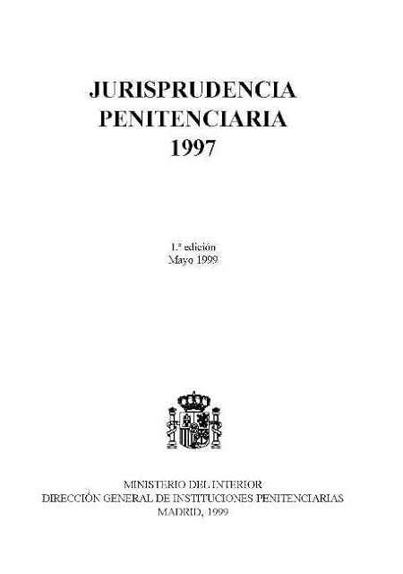 Portada de Jurisprudencia penitenciaria 1997