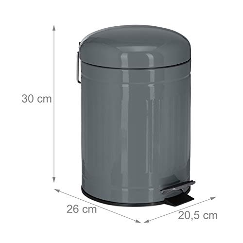 Relaxdays - Pattumiera a Pedale da 5 l, Chiusura