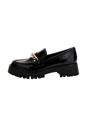 Scarpe donna mocassino Guess Almosty chunky loafers nero D25GU03 FLTALMELE14 37