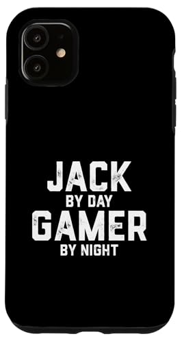 Jack Gamer ハロウィンゲームコスチューム 男性用 ジャックという名前入り スマホケース iPhone 11 用
