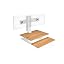 Bamboo Worksurface / White Base