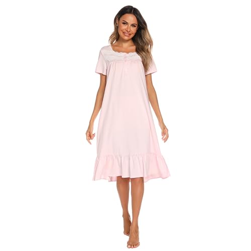 Robe de nuit manches courtes fluide finies les nuits trop chaudes