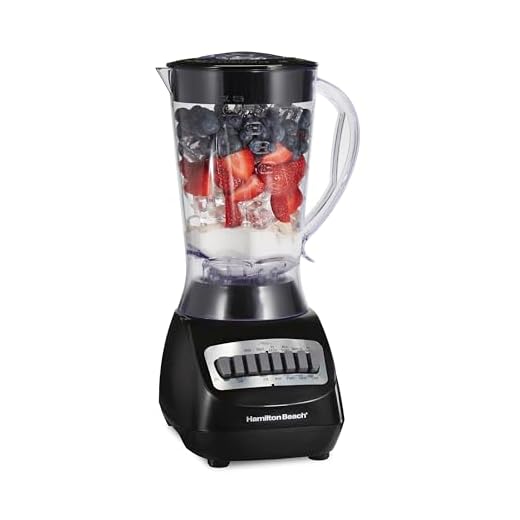 Hamilton Beach 56 Ounce 650W 10 Speed & Pulse Countertop Smoothie Blender, Black