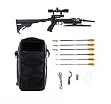 Steambow AR-Series Survival Crossbow Bundle | Survival Crossbow with Knife, Scope and Bag | Collapsible, Easy to Transport, Lightweight | Up to 250 fps with 14