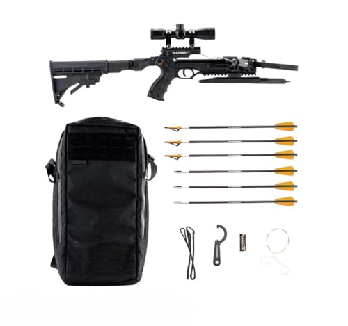 Steambow AR-Series Survival Crossbow Bundle | Survival Crossbow with Knife, Scope and Bag |...